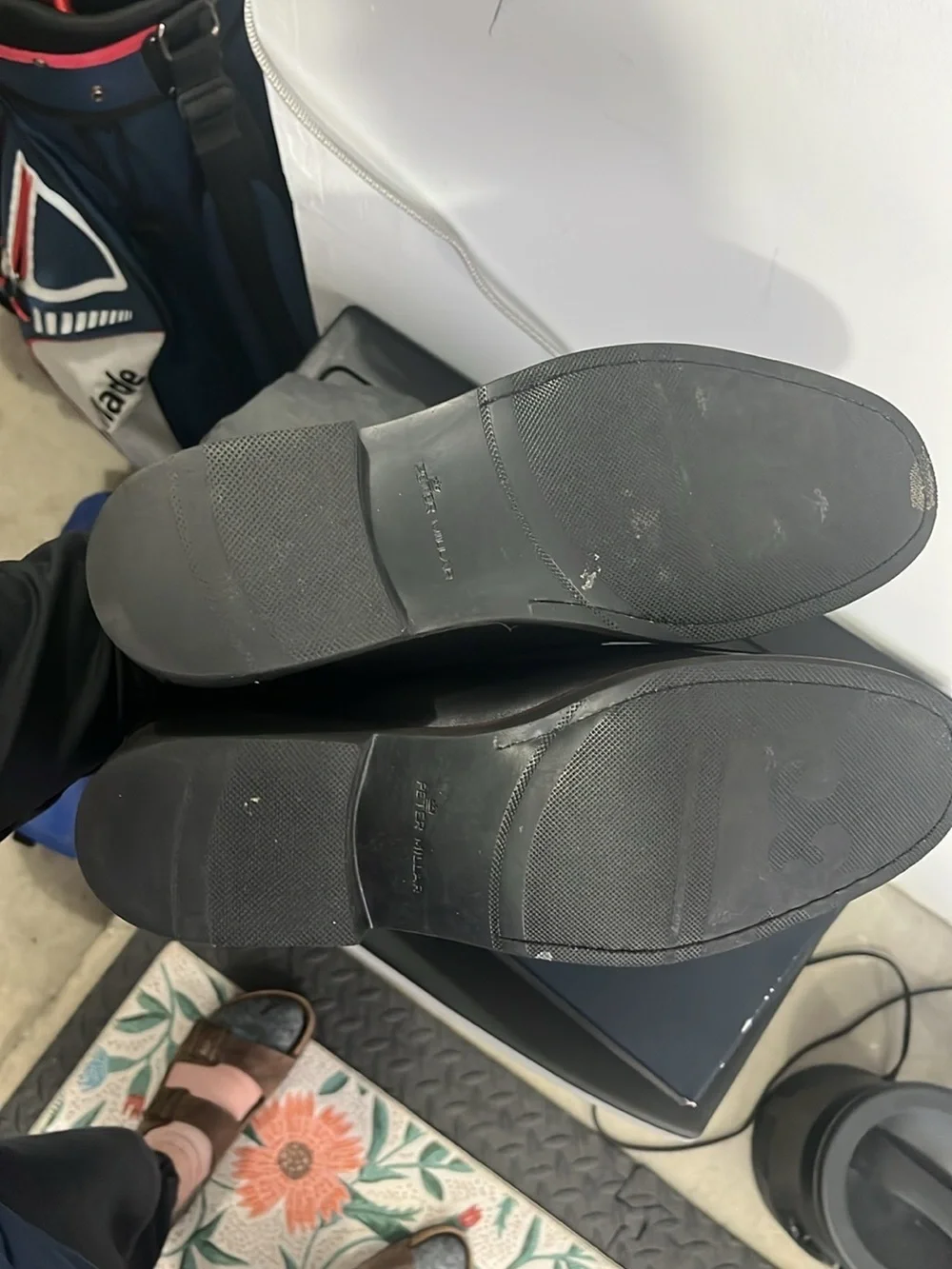 Peter Millar Black Leather Loafers